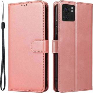 SKALO Motorola Edge 40 5G Premium Wallet Flip Cover - Rosa guld
