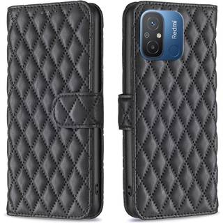 SKALO Xiaomi Redmi 12C 4G BINFEN COLOR Quiltet Pung - Sort