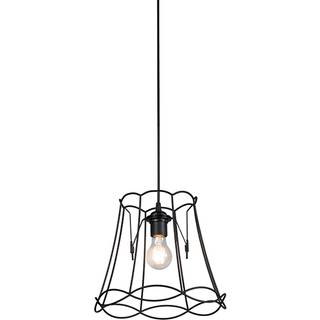 Retro pendellampe sort 30 cm - Granny Frame