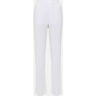 Stella McCartney Pleated knit straight pants - white - XL