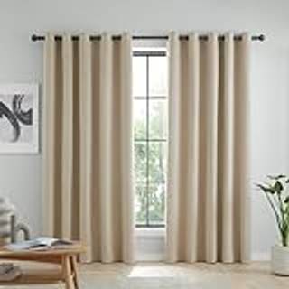 Catherine Lansfield Catherine Lansfield Natural Wilson Thermal Blackout Lined Eyelet Curtains