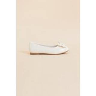Angels By Accessorize Angels By Accessorize Natural Girls Bow Ballerina Flats