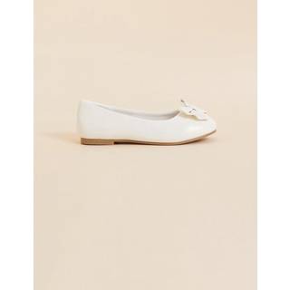 Angels By Accessorize Angels By Accessorize Natural Girls Bow Ballerina Flats