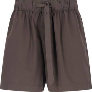 Tekla - Cotton Poplin Coffee Pyjamas Shorts XL - Pyjamas - Brun