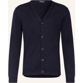 Maerz Herren Cardigan blau unifarben