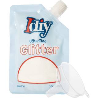 Idiy ultra fin glitter (100 g 3,5 oz pose) w let pour taske & tragt-snowfall hvid ekstra fine-ikke-toksisk DIY kunst & håndværk skoleprojekter fe