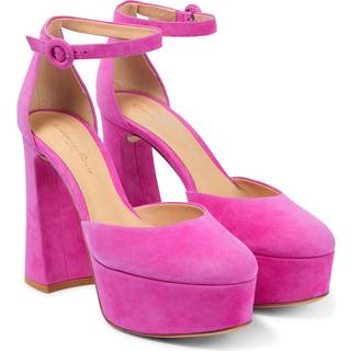 Gianvito Rossi Holly D&#39;orsay suede pumps - pink - EU 35