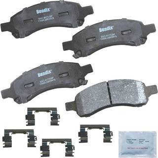 Bendix Priority1 CFC1169A Keramiske frontbremseklodser til Buick Enclave 2017-2008 Chevrolet Traverse 2017-2009 GMC Acadia 2016-2007 Acadia Limit