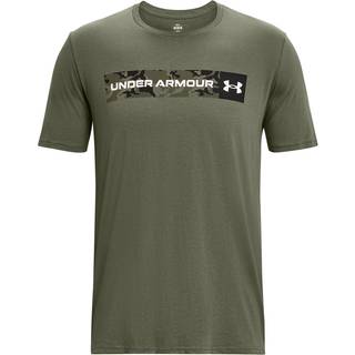Under Armour Camo Chest Stripe Men's Short Sleeve Marine OD Green / Black / White M