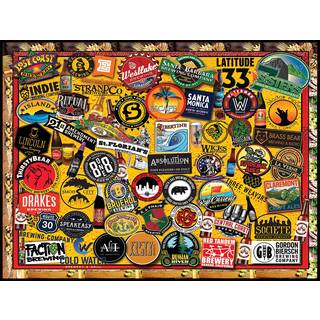 White Mountain Puslespil California Craft Beer - 1000 brikkers puslespil