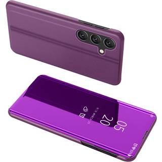 SKALO Samsung A54 5G Clear View Mirror Etui - Lilla