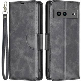 SKALO Google Pixel 7a Flip Cover m. pung i PU-læder - Sort