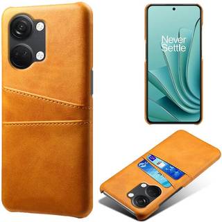 SKALO OnePlus Nord 3 5G / Ace 2V PU-læder Kortholder Cover - Lys brun
