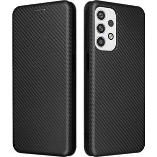 SKALO Samsung A23 5G Carbon Fiber Pungetui - Sort
