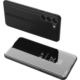 SKALO Samsung S23 Plus Clear View Mirror Etui - Sort