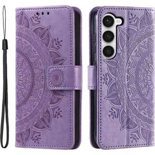 SKALO Samsung S23 Mandala Flip Cover - Lilla