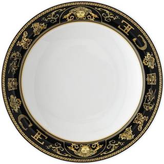 Versace - Virtus Gala Black, Dyb tallerken 22 cm - Dybe tallerkner - Sort
