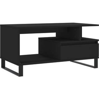 sofabord 90x49x45 cm konstrueret træ sort