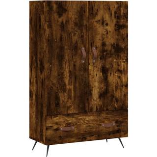skab 69,5x31x115 cm konstrueret træ røget sonoma-eg