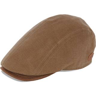 MJM Hats MJM Daffy 3 Sommer Flat Cap - Brun Bomuld Sixpence, 58 (M) / Brun / Sixpence