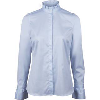 Stenströms Darya Lyseblå flæsebluse | Dame |Dameskjorter & Bluser | Feminine | Størrelse: 42 | Lyseblå