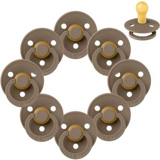 BIBS Rund Colour Sut - Sampak - 8 stk. - Str. 1 - Dark Oak