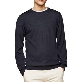 Maerz Herren Pullover blau unifarben