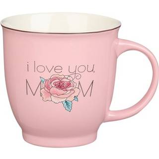 Kristne kunst gaver lyserød blomster keramisk kaffekrus - 14 oz. Bly og cadmiumfri inspirerende skriftkaffe og te krus til mødre med opmuntrende