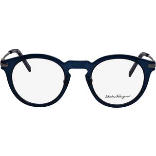 Ferragamo Unisex SF2906 420 Optiske stel Acetat Blå Rund