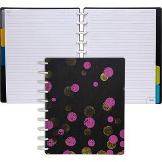 Talia Discbound Notebooks Planner, der kan tilpasses (XBounce Maroon mellemstore (7,5in x 9,75in))
