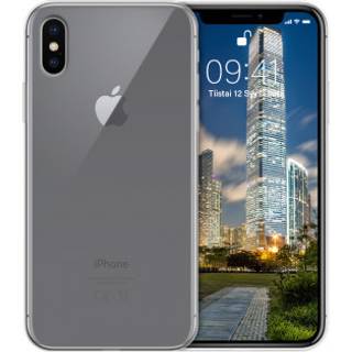 Wave silikone cover til iPhone X / Xs, transparent