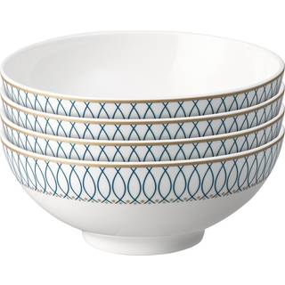 Modern Deco Cereal Bowls - Set Of 4 -