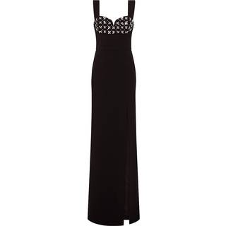 Rebecca Vallance Bianca crystal-embellished gown - black - XL