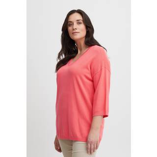 Fransa Plus Size Selection FPBLUME Pullover - Pink - Str 54/56 - Damer