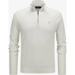 Polo Ralph Lauren Textured Half Zip Deckwash White
