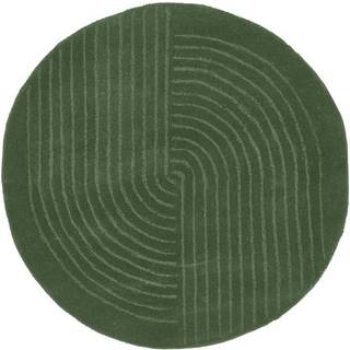 Rund uldtæppe Mason, håndtuftet