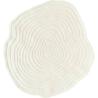 Håndtuftet uldtæppe Niria i organisk form