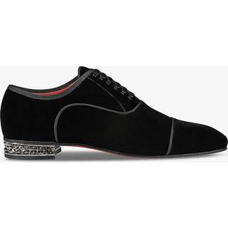 Christian Louboutin Greggyrocks velvet Oxford shoes - black - EU 45
