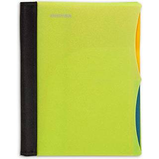 MINTRA OFFICE Holdbar Premium Spiral Notebook ((Green 2 Emne (6in x 9,5in)) Tr?dstof d?kkede spoler ingen snags aftagelige justerbare lommehjulsd