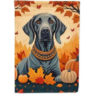 Caroline's Treasures DAC1078CHF Weimaraner Fall House Flag Stor veranda ærme pol dekorativt uden for gårdspladser Artwork Wall Hanging Polyester