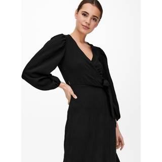 Dion Wrap Kjole - Sort - Dame - XS - ONLY
