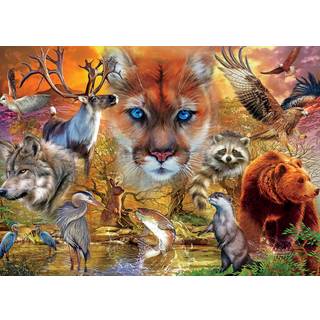 CEACO - Animal Kingdom - Pattedyr - 1000 stykker puslespil