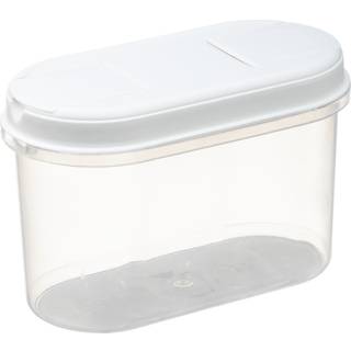 Dispenserboks, Plast, Hvid/Transparent, 1,2 L