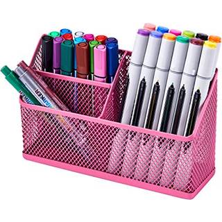 Lockermate Magnetic Pencil Holder Locker Organizer med 3 mesh opbevaringsrum lyser?de