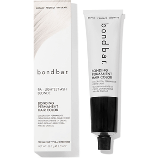 Bondbar 9a Lightest Ash Blonde Limning Permanent Creme Hair Color Repairing Hair Dye For alle hårtyper Veganer indbygget i limning 2,05 oz