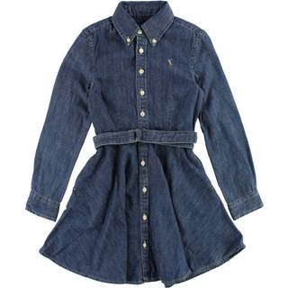 Polo Ralph Lauren Polo Ralph Lauren Piger Denim Knapper Kjole - 134140cm