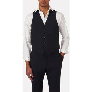 Oscar Jacobson Carlo Wool Waistcoat Navy