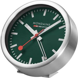 Mondaine A997.MCAL.66SBV.1 waldgrüne mini Wanduhr Tischuhr & Wecker 12,5 cm