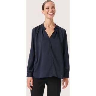 Soaked In Luxury Slioana Blouse Ls Bluser 30407197 Night Sky (LARGE)