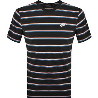 Nike Club Stripe T Shirt Black